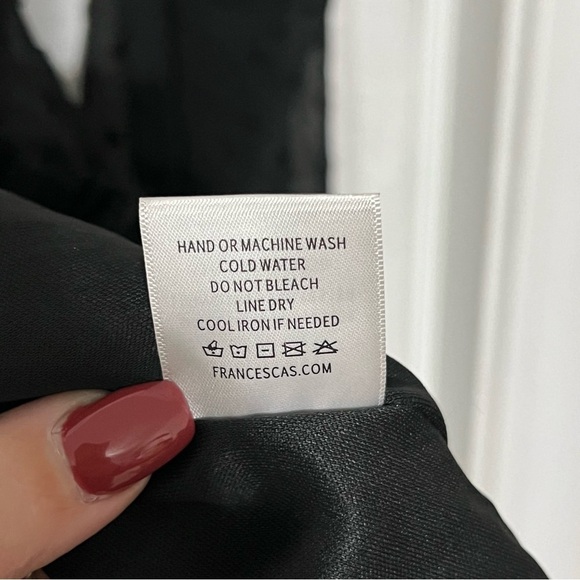 Women's Blue Rain Short Dress Ruffles Black Sheer Long Sl Elastic waist Size L - Picture 6 of 8